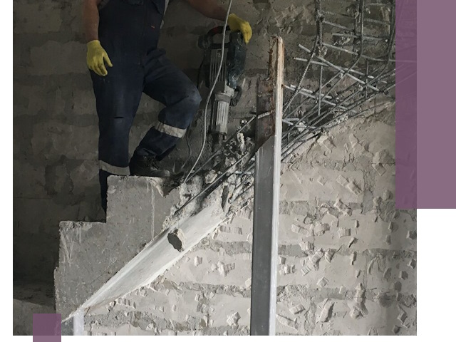 Демонтаж металлических и бетонных лестниц в Ставрополе