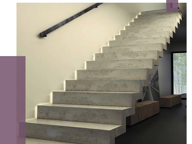 Облицовка бетонных лестниц в Ставрополе от 4673 руб/м2