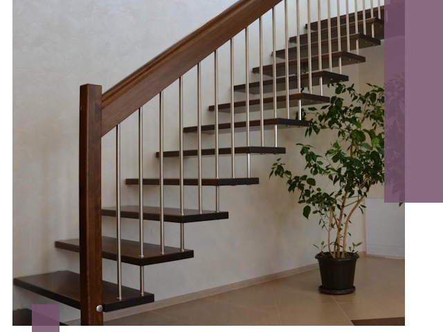 Лестницы на больцах под ключ в Ставрополе – изготовление и монтаж