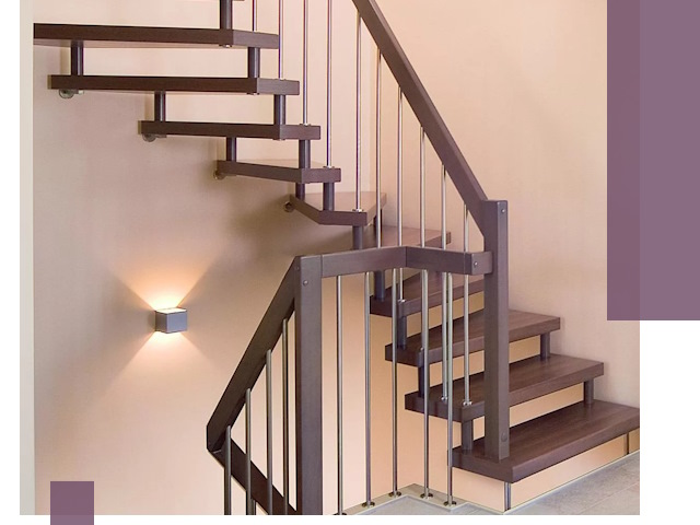 Изготовление лестниц на больцах в Ставрополе под ключ