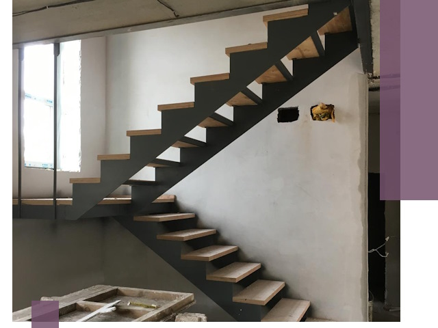 Изготовление лестниц на металлокаркасе в Ставрополе от производителя