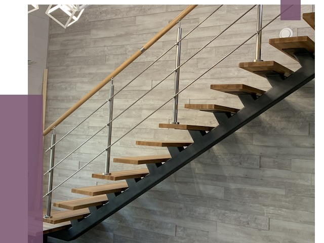 Изготовление лестниц на монокосоуре в Ставрополе от 77361 руб. 