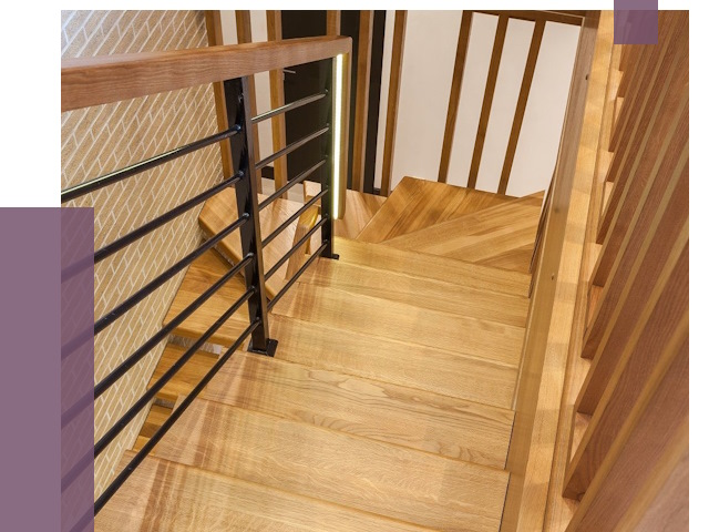 Лестницы из ясеня в Ставрополе под ключ от 10176 руб. 