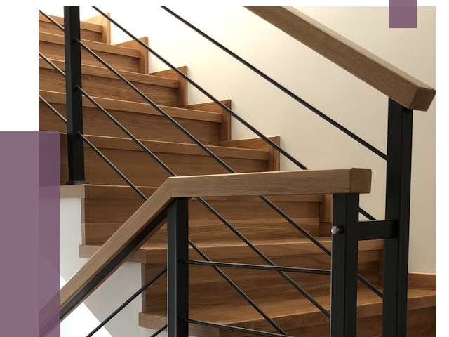 Обшивка металлической лестницы деревом в Ставрополе от 4413 руб.