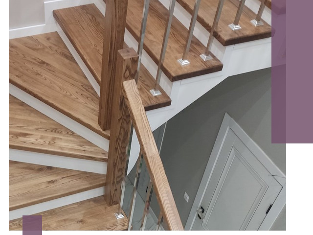 Обшивка металлических лестниц под ключ в Ставрополе