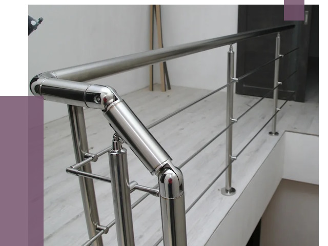 Перила из нержавеющей стали в Ставрополе от 9138 руб. под ключ | ПРОЛЁТ-Ств
