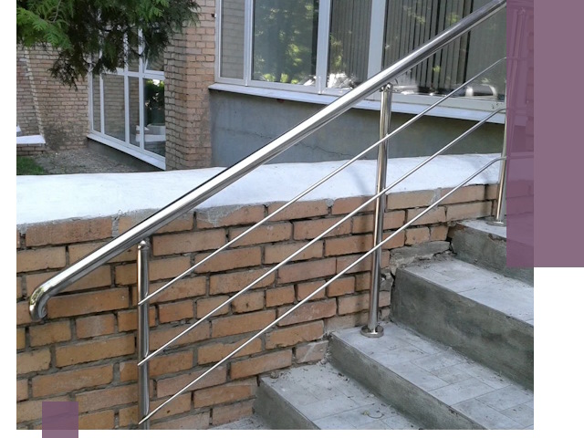 Перила из нержавеющей стали высокого качества в Ставрополе