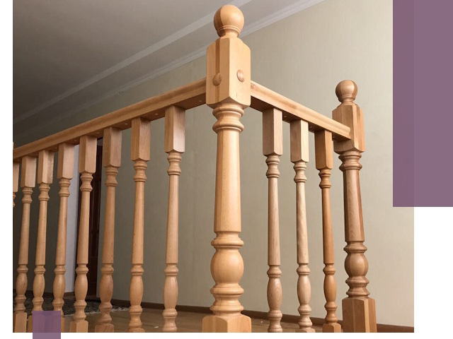 Деревянные перила на заказ в Ставрополе: монтаж и изготовление