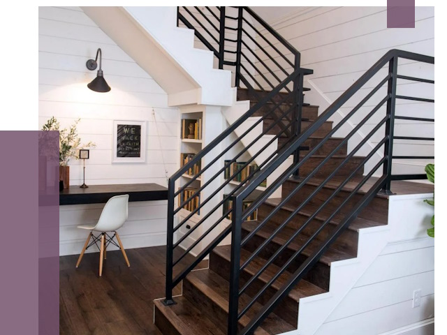 Перила для лестницы в доме в Ставрополе от 7528 руб. — ПРОЛЁТ-Ств