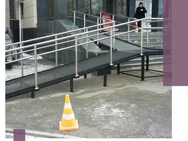 Стационарные пандусы под ключ в Ставрополе — изготовление и монтаж