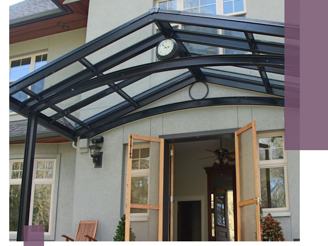 Изготовление и монтаж навесов и козырьков в Ставрополе