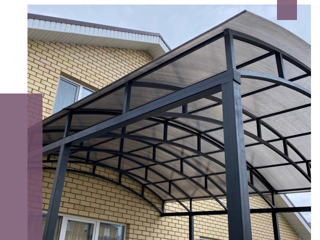 Монтаж козырьков в Ставрополе от 11682 руб. | ПРОЛЁТ-Ств