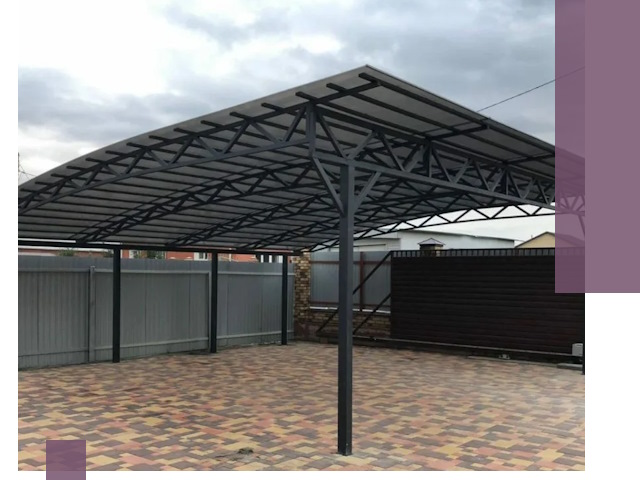 Недорогие навесы под ключ в Ставрополе — изготовление и монтаж