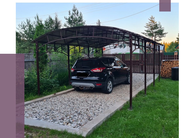 Навесы для автомобиля в Ставрополе от 13343 руб.  | ПРОЛЁТ-Ств