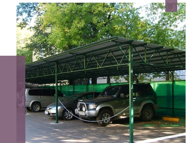 Навесы для парковки в Ставрополе от 81514 руб. заказать | ПРОЛЁТ-Ств