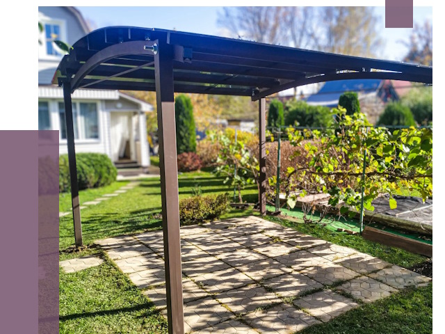 Навесы для дачи в Ставрополе от 12928 руб. под ключ — ПРОЛЁТ-Ств