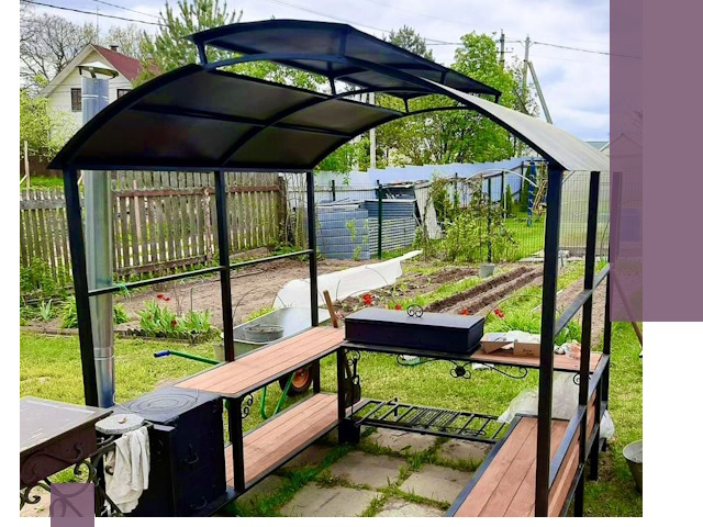 Навесы для барбекю в Ставрополе: изготовление, монтаж и демонтаж