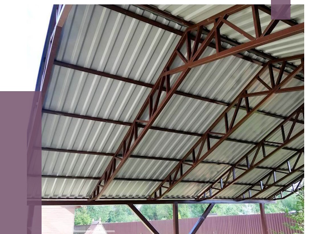 Навесы из профнастила в Ставрополе от 7476 руб. | ПРОЛЁТ-Ств