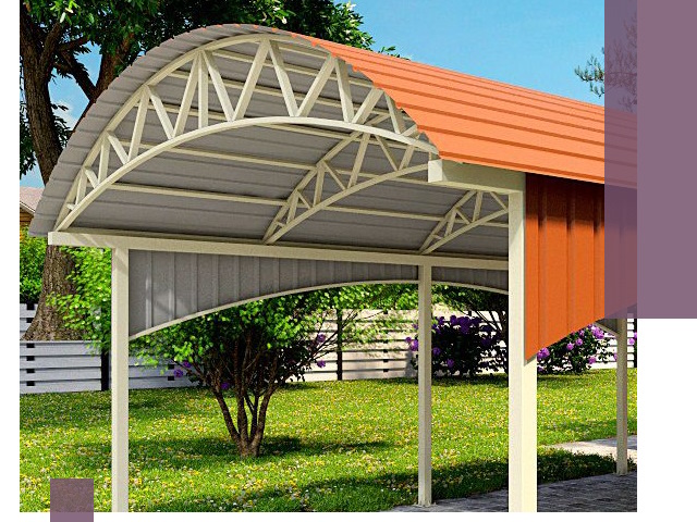 Навесы из профнастила под ключ в Ставрополе — установка и монтаж