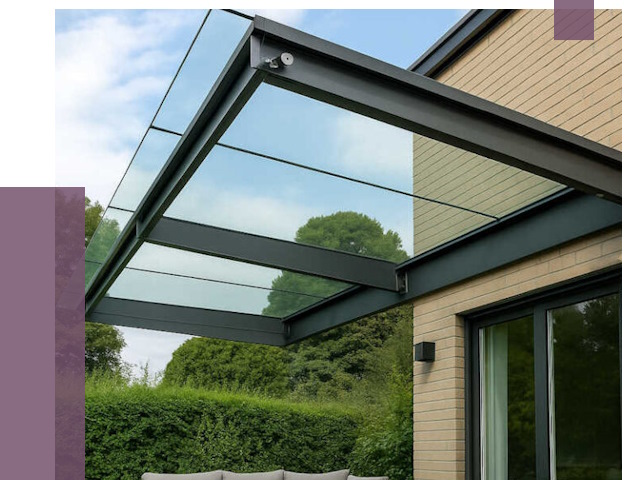 Стеклянные навесы и козырьки в Ставрополе от 12461 руб.