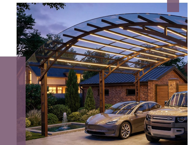 Металлические навесы в Ставрополе от 12876 руб. под ключ — ПРОЛЁТ-Ств