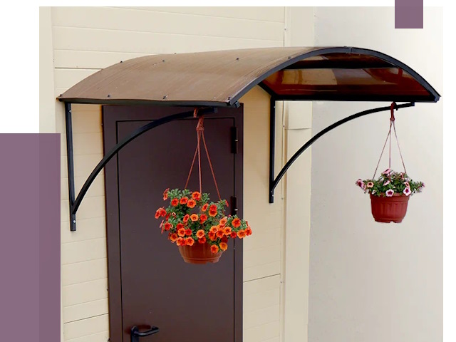 Козырьки над входом в Ставрополе от 15057 руб.  | ПРОЛЁТ-Ств