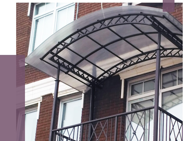 Козырьки над балконом в Ставрополе от 8774 руб. | ПРОЛЁТ-Ств