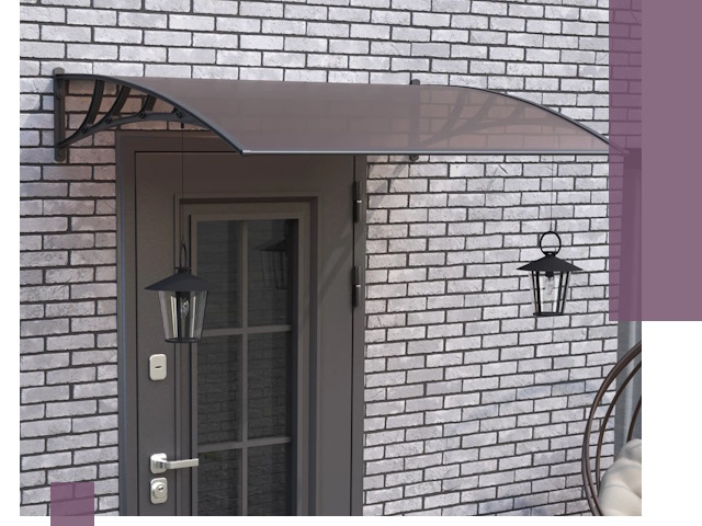 Недорогие козырьки и навесы под ключ в Ставрополе