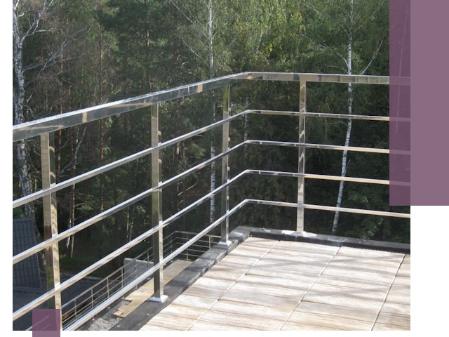 Парапеты из нержавеющей стали в Ставрополе — изготовление и монтаж