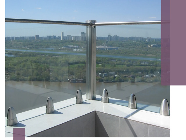 Стеклянные парапеты премиум класса в Ставрополе для домов и бизнесов