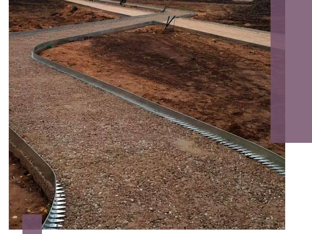 Металлические бордюры под ключ в Ставрополе — изготовление и монтаж