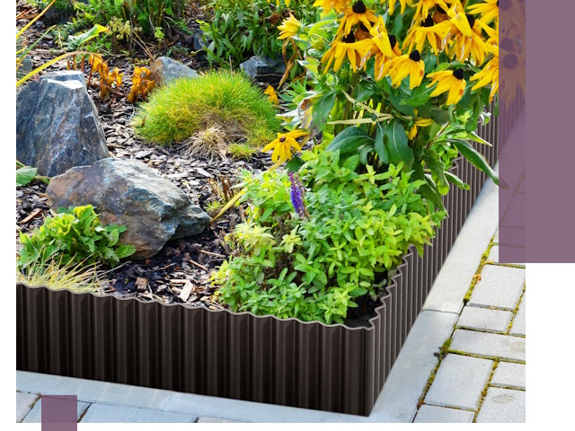 Металлические бордюры для клумб в Ставрополе — производство и монтаж