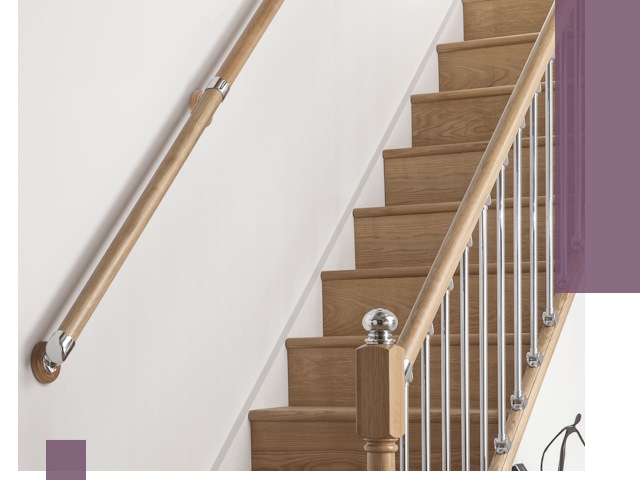 Пристенные поручни из стали и нержавейки под монтаж в Ставрополе